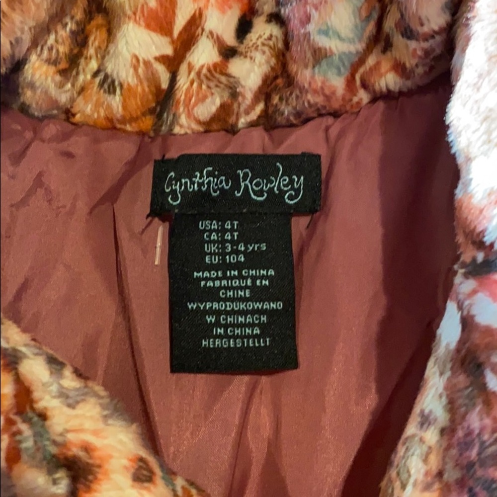 Cynthia Rowley Fuzzy Floral Jacket - Picture 2 of 5